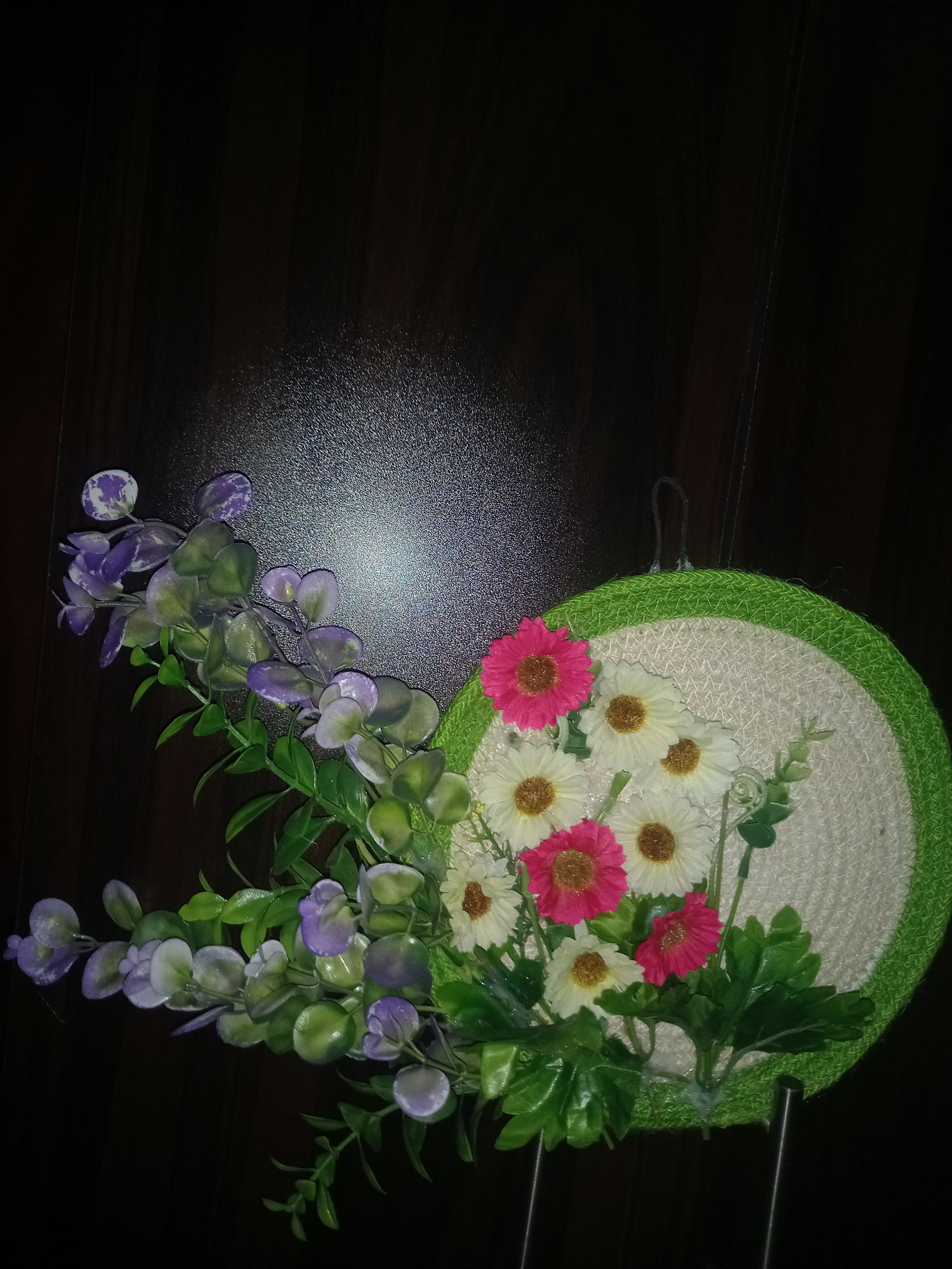 Buy   Artifical Flower Wall Handing With Unique Flower, Grass , Creeper, Trendy model for wall decoration     at Best Prices in Bangladesh