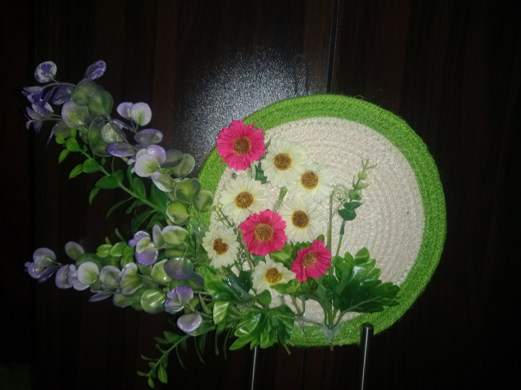 Buy   Artifical Flower Wall Handing With Unique Flower, Grass , Creeper, Trendy model for wall decoration     at Best Prices in Bangladesh