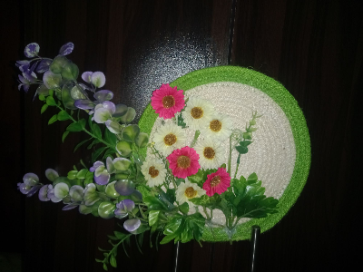 Buy   Artifical Flower Wall Handing With Unique Flower, Grass , Creeper, Trendy model for wall decoration     at Best Prices in Bangladesh