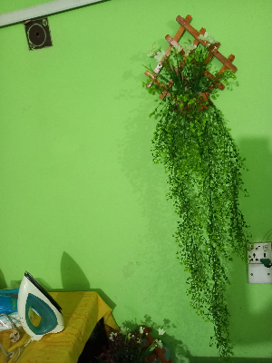 Buy  Artifical Flower Exclusive Lota or Creeper With Unique Wood Hanger Free For Unique wall Decoration    at Best Prices in Bangladesh