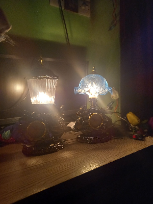 Buy   Table Lamp With Clock 1 pieces And Showpieces Look Multi- Purpose Uses Unique and Traditional Look   at Best Prices in Bangladesh