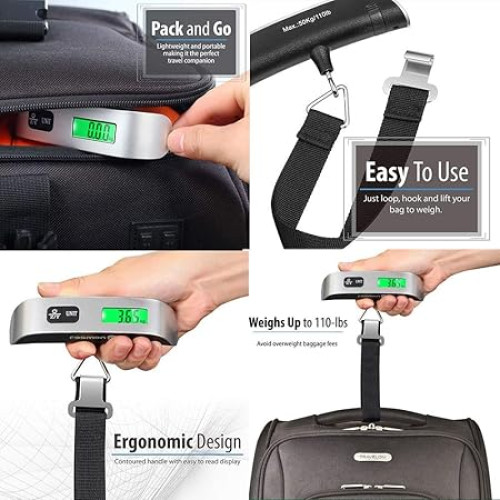 Picture of Digital Luggage Hanging Portable Pocket Scale 50kg