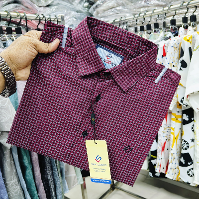 Buy Pure Cotton Full Sleeve Check Shirt for Men's Online at Best Price in Bangladesh