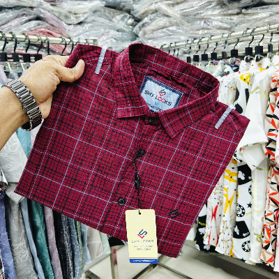 Buy Pure Cotton Full Sleeve Check Shirt for Men's Online at Best Price in Bangladesh