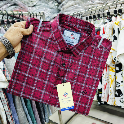 Buy Pure Cotton Full Sleeve Check Shirt for Men's Online at Best Price in Bangladesh