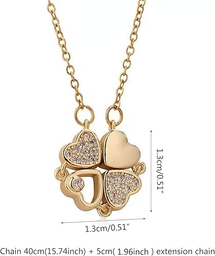 Buy Love Heart Magnetic Pendant Chain Necklace at Best Prices in Bangladesh