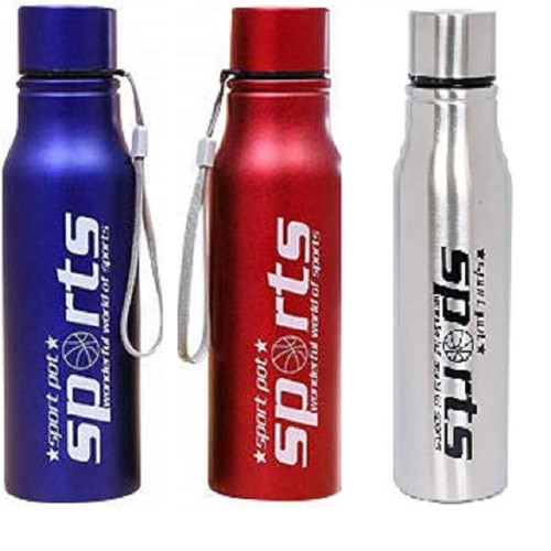 Picture of Stainless Steel Colored Water Bottle for Kids, Men & Women- 380ml