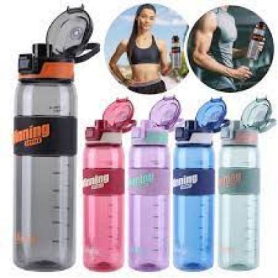Picture of 1000ml Large Capacity Portable Winning Spirit Motivational Water Bottle