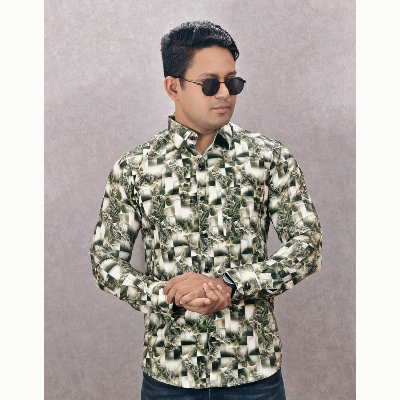 Buy China Spandex Digital Print Casual Shirt For Men's at Best Price In Bangladesh