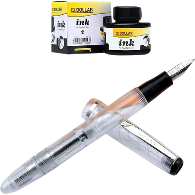 Buy dollar-fountain-pen-with-dollar-black-ink-60-ml at Best Prices in Bangladesh