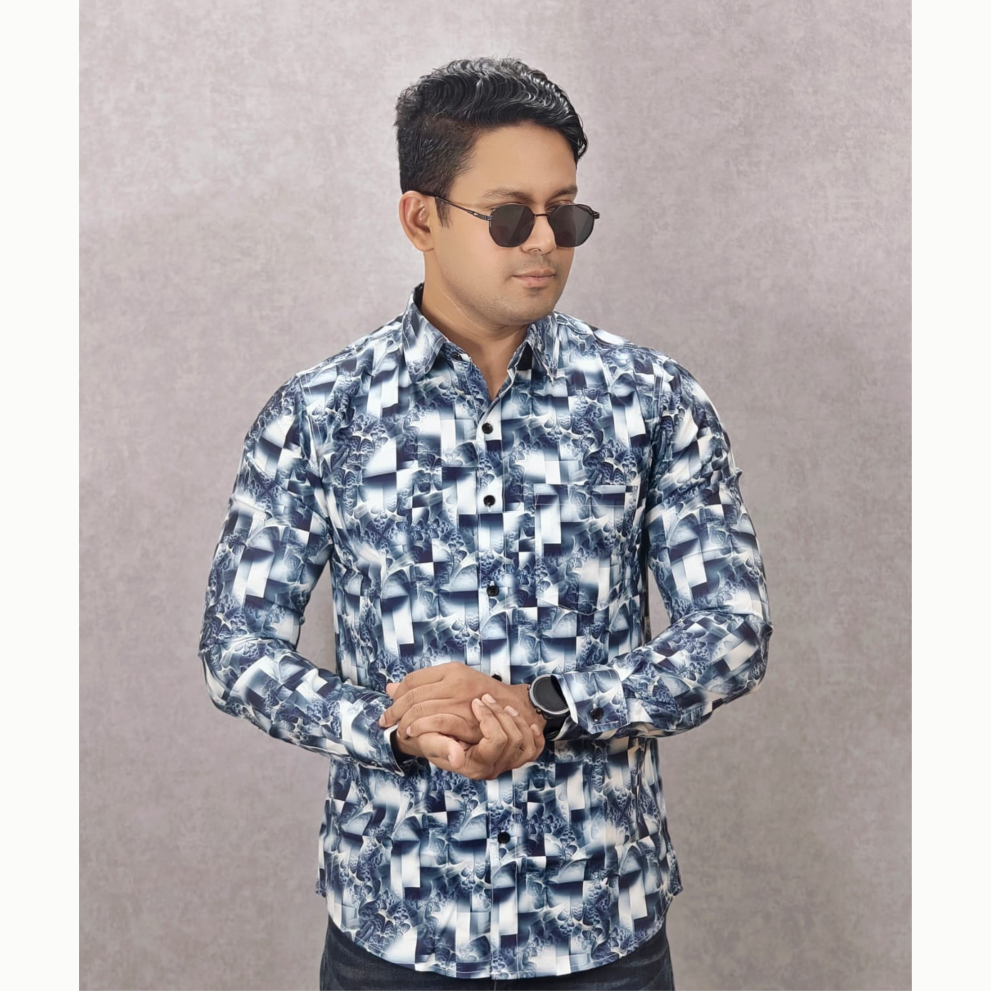 Buy China Spandex Digital Print Casual Shirt For Men's at Best Price In Bangladesh