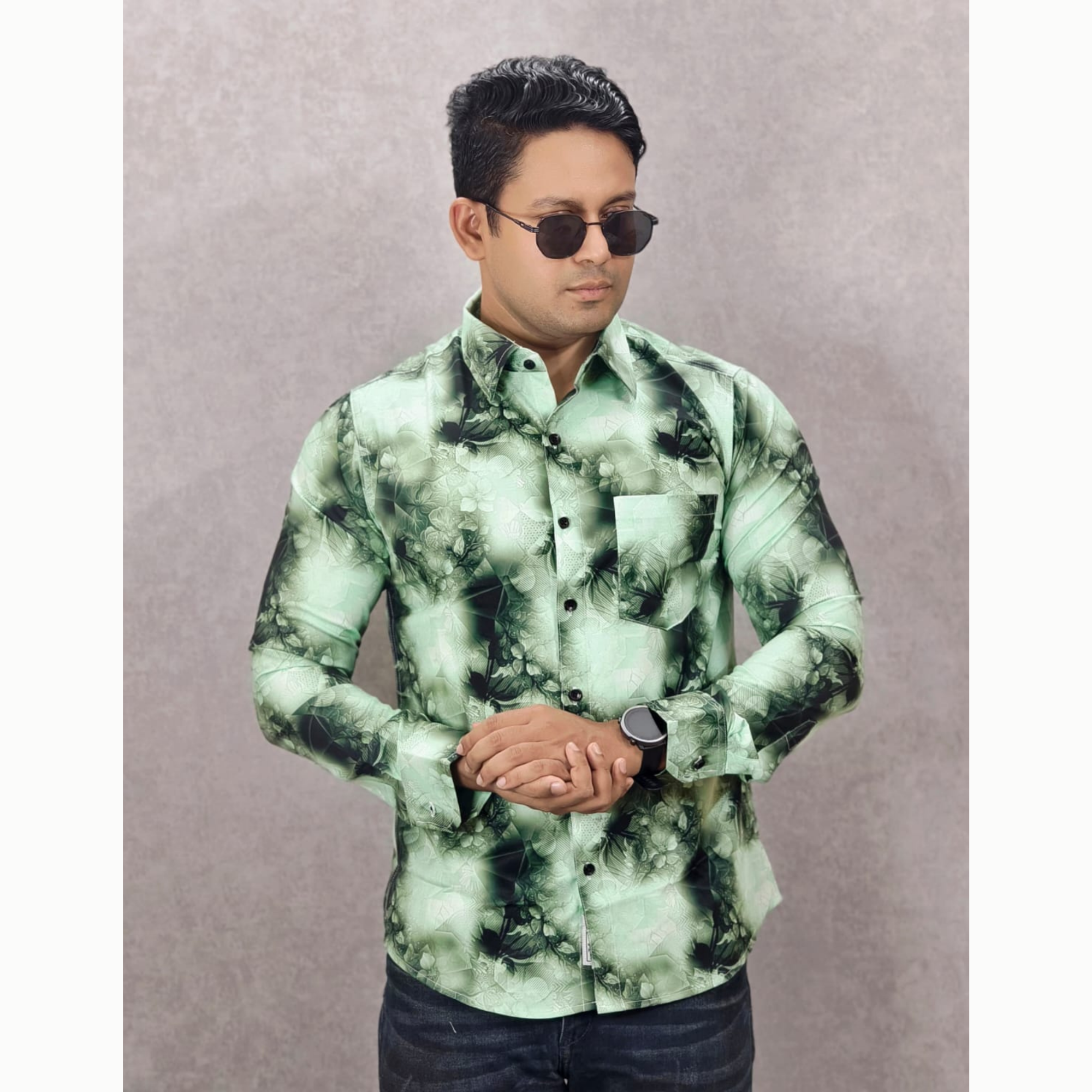 Buy China Spandex Digital Print Casual Shirt For Men's at Best Price In Bangladesh