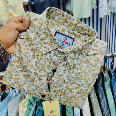 Buy Pure Cotton Full Sleeve Print Shirt for Men's  Online at Best Price in Bangladesh