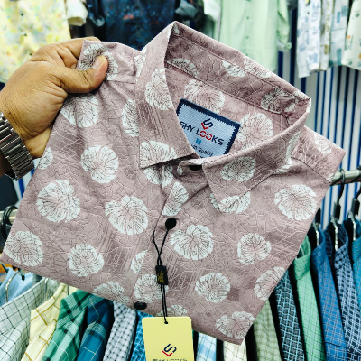 Buy Pure Cotton Full Sleeve Print Shirt for Men's  Online at Best Price in Bangladesh