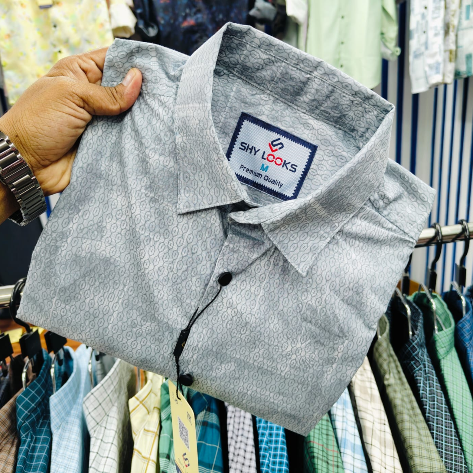 Buy Pure Cotton Full Sleeve Print Shirt for Men's  Online at Best Price in Bangladesh