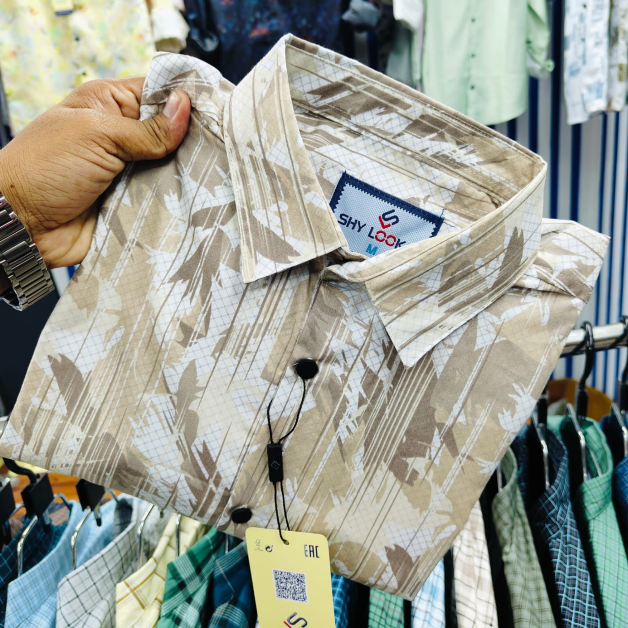 Buy Pure Cotton Full Sleeve Print Shirt for Men's  Online at Best Price in Bangladesh