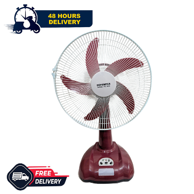 Buy  Defender TS-2926 Rechargeable Fan AC/DC with LED Multi-Function 16" Maroon  Online at Best Price in Bangladesh 