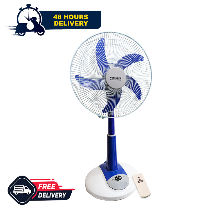Buy  Defender TS-2986HRS China Fittings Remote Control Rechargeable Fan AC-DC with LED Multi-Function - 16 Inch - Blue  Online at Best Price in Bangladesh 