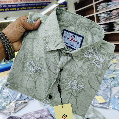 Buy Pure Cotton Full Sleeve Print Shirt for Men's Online at Best Price in Bangladesh