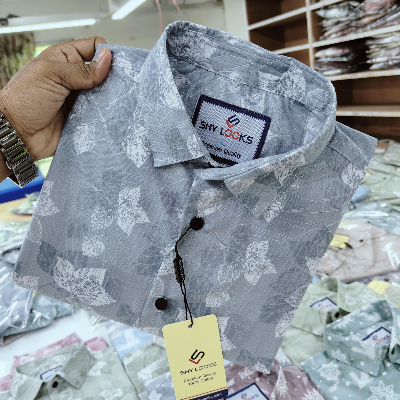 Buy Pure Cotton Full Sleeve Print Shirt for Men's Online at Best Price in Bangladesh