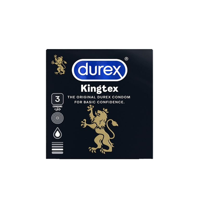 Picture of Durex Kingtex Smooth Small 49mm Condom - 3PCS Pack(Thailand)
