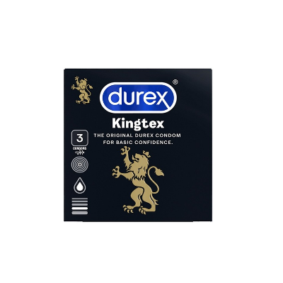 Picture of Durex Kingtex Smooth Small 49mm Condom - 3PCS Pack(Thailand)
