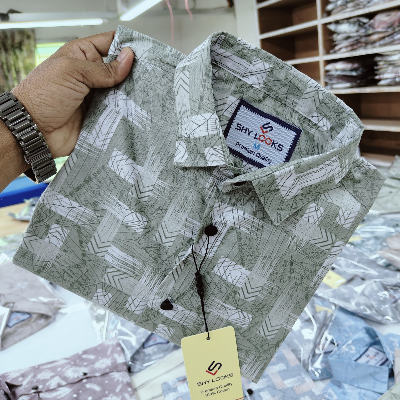 Buy Pure Cotton Full Sleeve Print Shirt for Men's Online at Best Price in Bangladesh
