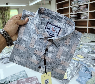 Buy Pure Cotton Full Sleeve Print Shirt for Men's Online at Best Price in Bangladesh