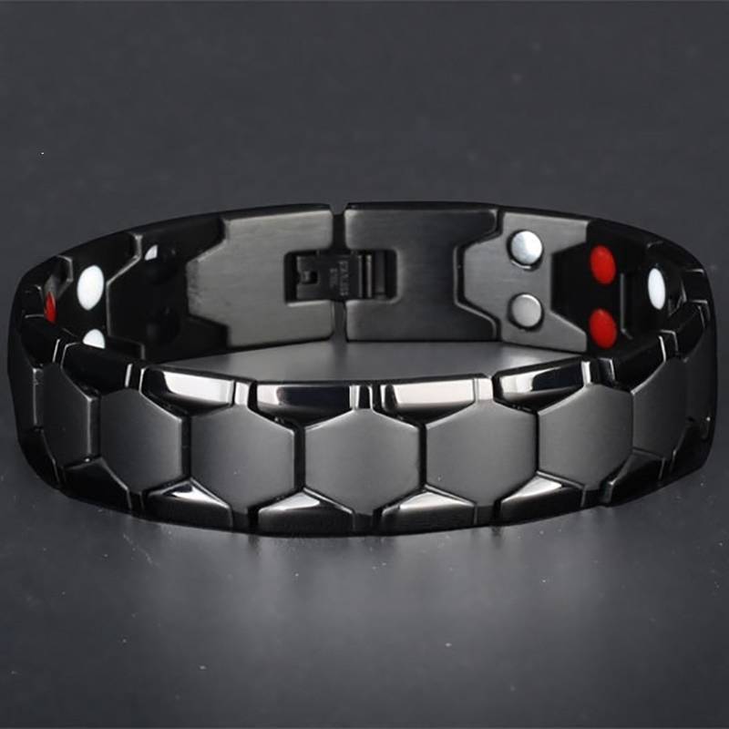 Picture of Magnetic Titanium Bracelet, Fashionable Jewelry Bio Energy Bangle Men'S Healthcare Bracelet - Add A Touch Of Health And Style