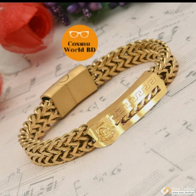 Picture of Men’s Stainless Double Row Square Chain Magnet Buckle Bracelet