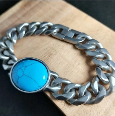 Picture of Salman Khan 14mm 316L Stainless Steel Bracelet – Extreme Avec Line