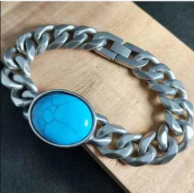 Picture of Salman Khan 14mm 316L Stainless Steel Bracelet – Extreme Avec Line