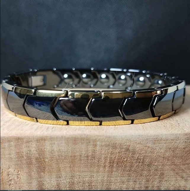Picture of Golden Stripe Line Ceramic Bracelet
