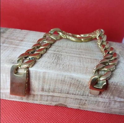 Picture of Premium Quality 316L Stainless Steel Bracelet Matt Golden