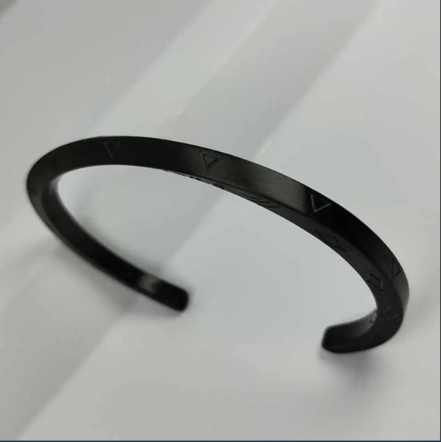 Picture of 316L Stainless Steel Your Are My Heart Bracelet – Black