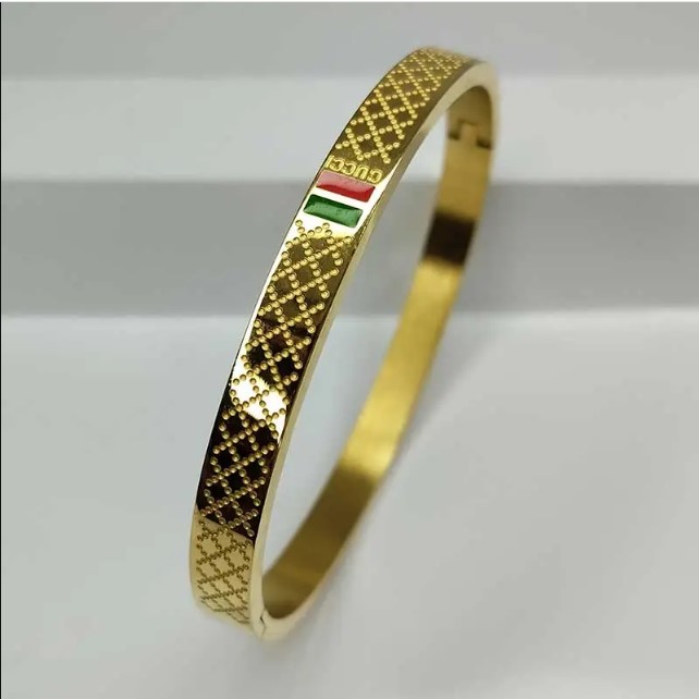 Picture of Stainless Steel Cuff Bracelet-Golden