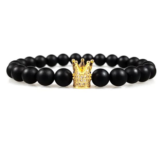 Picture of Chakra Healing Balance Bead Bracelet Natural Lava Stone