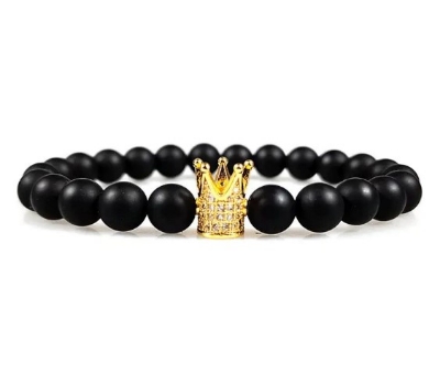 Picture of Chakra Healing Balance Bead Bracelet Natural Lava Stone