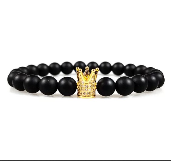 Picture of Chakra Healing Balance Bead Bracelet Natural Lava Stone