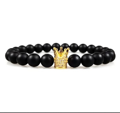 Picture of Chakra Healing Balance Bead Bracelet Natural Lava Stone