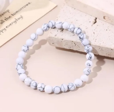 Picture of Chakra Healing Balance Bead Bracelet Natural Lava Stone