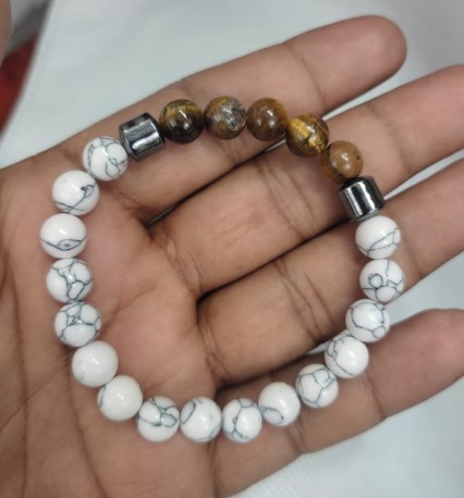 Picture of Chakra Healing Balance Bead Bracelet Natural Lava Stone