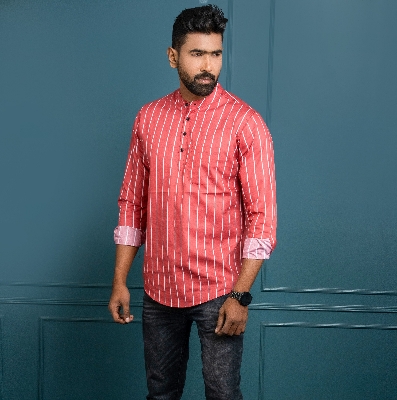 Buy  Men's Long Sleeve Print Katua at Best Price In Bangladesh