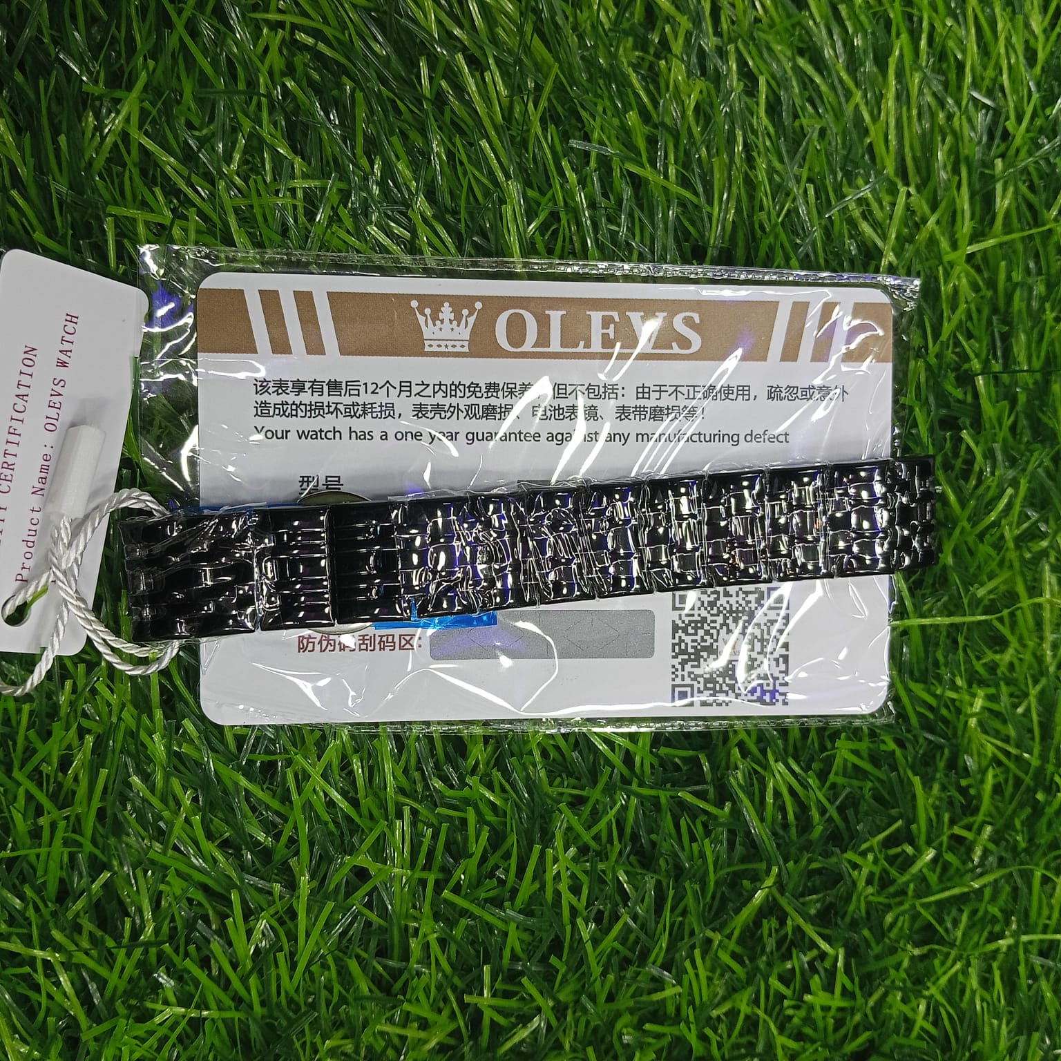 Buy Butter Fly Lock Olievs Stainless Steel Fashionable Couple Watches+1 Pcs Chain Cutter+2 Pcs Battery - Full Black at Best Price In Bangladesh