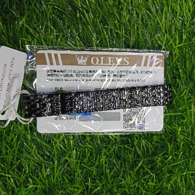 Buy Butter Fly Lock Olievs Stainless Steel Fashionable Couple Watches+1 Pcs Chain Cutter+2 Pcs Battery - Full Black at Best Price In Bangladesh