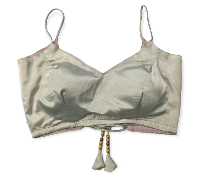 Picture of Silver Color Sleeveless Blouse For Women