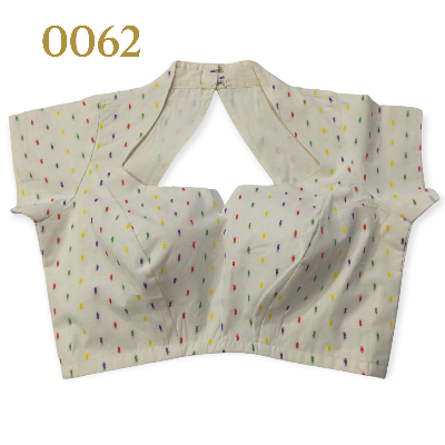 Picture of Cotton Semi Backless Blouse For Women