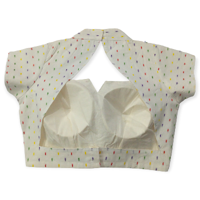 Picture of Cotton Semi Backless Blouse For Women