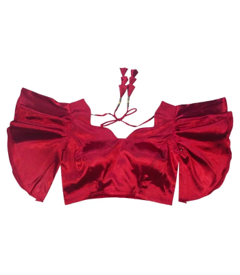 Picture of Princess Cut Backless Latest Blouse For Women