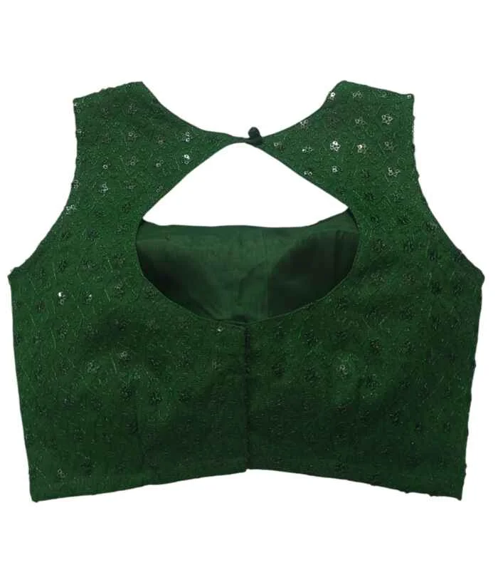 Picture of New Green Color Sleeveless Blouse For Women